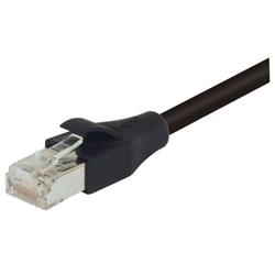 Category 6a Double Shielded Outdoor High Flex Ethernet Cable PUR , RJ45 / RJ45, BLK, 125.0ft的图片